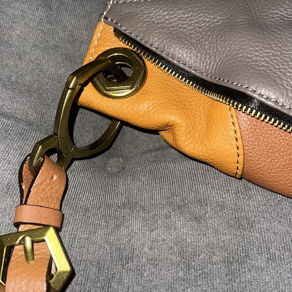 orYANY Lian pebbled leather satchel zipped shoulder bag - Picture 7 of 8